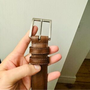 NWOT Allen Edmonds Wide Basic Dress Belt 36 Brown